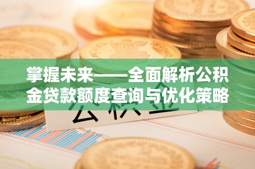 宝丰掌握未来——全面解析公积金贷款额度查询与优化策略