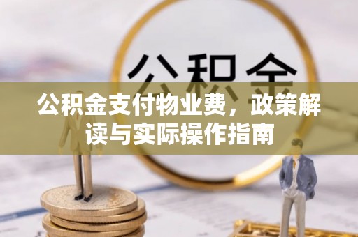 宝丰公积金支付物业费，政策解读与实际操作指南