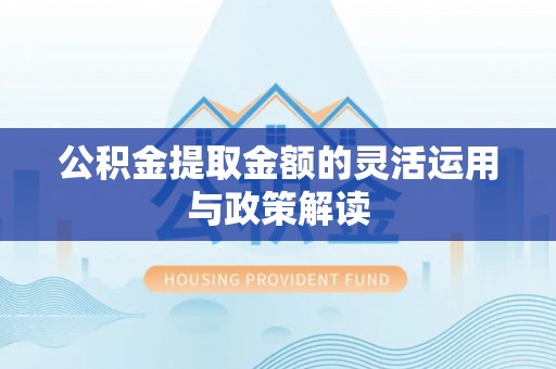 宝丰公积金提取金额的灵活运用与政策解读