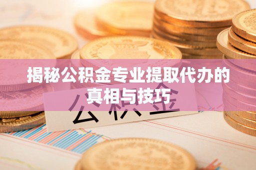 宝丰揭秘公积金专业提取代办的真相与技巧