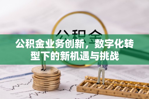 宝丰公积金业务创新，数字化转型下的新机遇与挑战