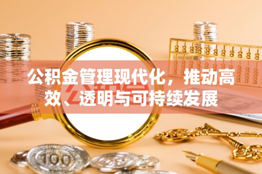 宝丰公积金管理现代化，推动高效、透明与可持续发展
