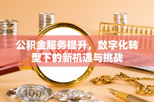 宝丰公积金服务提升，数字化转型下的新机遇与挑战