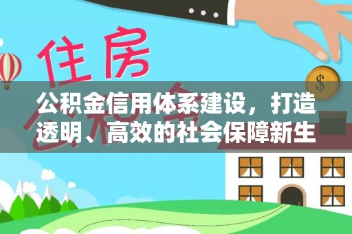 宝丰公积金信用体系建设，打造透明、高效的社会保障新生态
