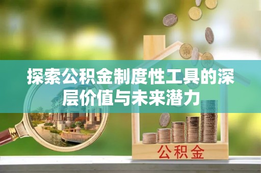 宝丰探索公积金制度性工具的深层价值与未来潜力