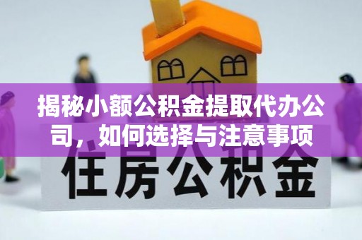 宝丰揭秘小额公积金提取代办公司，如何选择与注意事项
