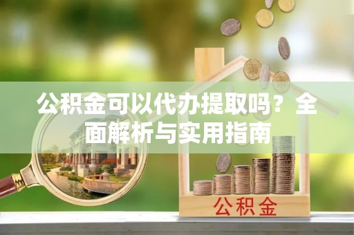 宝丰公积金可以代办提取吗？全面解析与实用指南