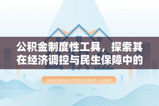 宝丰公积金制度性工具，探索其在经济调控与民生保障中的重要作用