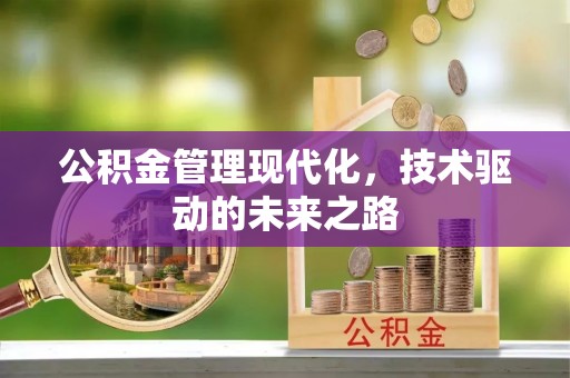 宝丰公积金管理现代化，技术驱动的未来之路
